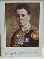 Italy Military Italia Militare Medaglie GRAN CROCE DELL'ORDINE DEI SS. MAURIZIO E LAZZARO 1924. Giacomo Acerbo - Krieg, Militär