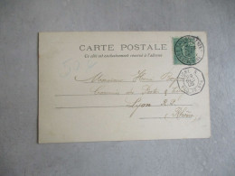 1905 POSTE MARITIME  LIGNE A  PAQ FR N 4 SUR CARTE DE SAIGON - 1877-1920: Semi Modern Period