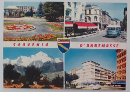 ANNEMASSE (74 Haute Savoie) - Rue De La Gare / Autocar / Banque Crédit Lyonnais - Place Hotel De Ville - Parc  - Annemasse