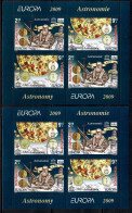 Romania, 2009  CTO, Mi. Bl. Nr. 445 I II                   Europa 2009 - Astronomy I II - Usati