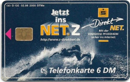 Germany - Sparkasse Pforzheim - Direkt NET - O 0135 - 02.1998, 6DM, 2.000ex, Used - O-Series : Customers Sets