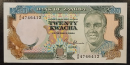 ZAMBIA ZAMBIE SAMBIA 20 Kwacha Year 1990-91 P32b UNC - Zambie