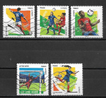 France 2016 Oblitéré Autoadhésif  N° 1278 - 1279 - 1280 - 1281 - 1283  -   Football  10 Gestes Préférés  - " - Used Stamps