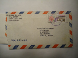 PHILIPPINES  COVER  1993 POSTED GREECE  ENCLUSED LETTE - Filipinas