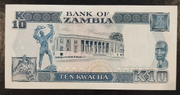 ZAMBIA ZAMBIE SAMBIA 10 Kwacha Year 1990-91 P31b UNC - Sambia