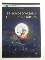 CINEMA / FILM ARTHUR ET LES MINIMOYS - Luc BESSON - Arthur Et Selenia , Lune Et étoile - Carte Publicitaire BNP - Altri & Non Classificati