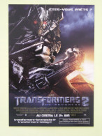 CINEMA - FILM TRANSFORMERS 2 - La Revanche - Carte Publicitaire Avec Affiche Du Film De Michael Bay - 2ème Carte - Affiches Sur Carte