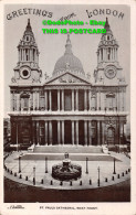 R407411 Greetings From London. St. Pauls Cathedral. West Front. J. J. Samuels. 1 - Sonstige & Ohne Zuordnung