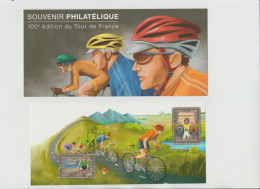 France 2013 Souvenir Philatélique Yvert Tellier N° 81 100ème Edition Du Tour De France - Souvenir Blocks & Sheetlets