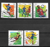 France 2016 Oblitéré Autoadhésif  N° 1278 - 1279 - 1280 - 1282 - 1283  -   Football  10 Gestes Préférés  - " - Used Stamps