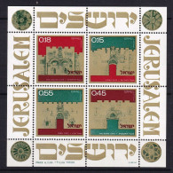 181 ISRAEL 1972 - Y&T BF 9 - Portes De Jerusalem - Neuf ** (MNH) Sans Charniere - Unused Stamps (without Tabs)