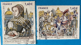 France 2016 : Les Frandes Heures De L'Histoire De France N° 5067 à 5068 Oblitéré - Used Stamps