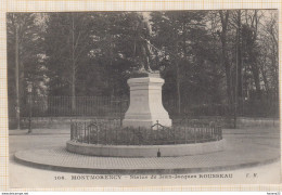 8AK3472 MONTMORENCY STATUE DE JEAN JACQUES ROUSSEAU  2 SCANS - Montmorency