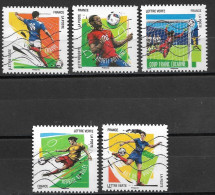 France 2016 Oblitéré Autoadhésif  N° 1278 - 1280 - 1281 - 1282 - 1283  -   Football  10 Gestes Préférés  - " - Used Stamps