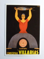 POISSON - Conserves De Poisson Villarias - Carte Postale Moderne Espagnole Reproduisant Affiche Ancienne - Fish & Shellfish