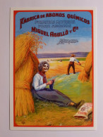 CHAMP DE BLE - AGRICULTURE - ENGRAIS CHIMIQUE M. AGULLO - Carte Postale Moderne Espagnole Reproduisant Affiche Ancienne - Cultures