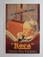 CHAUFFAGE - RADIATEUR / Femme Agée Lisant Un Livre - Carte Postale Moderne Espagnole Reproduisant Affiche Ancienne - Advertising