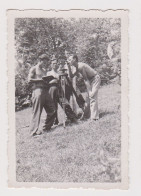 Shirtless Muscle Guys, Working With Old Geodetic Theodolite, Scene, Vintage Orig Photo 5.8x8.6cm. (64960) - Anonyme Personen