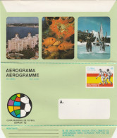 Cuba - 1982 - World Cup Spain '82 -  Aerogramme  / Unused - 1982 – Spain