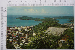 Charlotte Amalie Harbor, With Hassel And Water Islands Offshore, St.Thomas - Virgin Islands - Islas Vírgenes Americanas