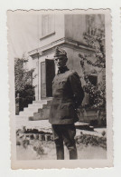 Ww2 Bulgaria Bulgarian Military Officer With Uniform, Field Portrait, Vintage Orig Photo 5.7x8.7cm. (9384) - Krieg, Militär