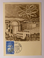 COMMISSARIAT ENERGIE ATOMIQUE / ATOME - Carte Philatélique Avec Timbre Et Cachet 1er Jour PARIS - Industrial