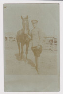 Ww1 Bulgaria Bulgarian Military Officer With Uniform, Pose With Horse, Vintage Field Orig Photo 8.8x13.9cm. (65287) - Guerre, Militaire