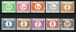 België TX56/65 * - Strafportzegels - MH - Briefmarken
