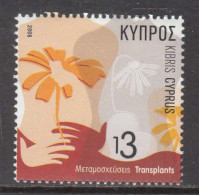 2006 Cyprus Organ Transplants Health Complete Set Of 1 MNH - Ongebruikt