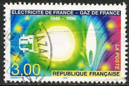 France 1996 - Mi 3140 - YT 2996 ( Electricity Of France - Gaz De France ) - Oblitérés