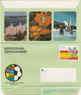 Cuba - 1982 - World Cup Spain '82 -  Aerogramme  / Unused - Luftpost