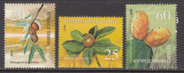 2006 Cyprus Fruit Trees  Complete Set Of 3 MNH - Neufs