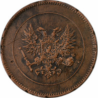 Finlande, Nicholas II, 5 Pennia, 1917, Cuivre, TTB, KM:17 - Finnland