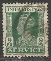 INDE ANGLAISE / DE SERVICE N° 108 OBLITERE - 1936-47 Koning George VI