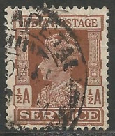 INDE ANGLAISE / DE SERVICE N° 106 OBLITERE - 1936-47 King George VI