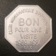 Jeton "Club Numismatique D'Argenteuil - Bon Pour Une Visite - 1969-1984" - Monetary / Of Necessity