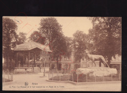 Arlon - Le Parc - Le Kiosque Et Le Cerf Bramant Ou "L'Appel De La Forêt" - Postkaart - Arlon