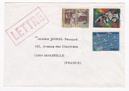 Italie -1974--lettre ROME  à Destination De MARSEILLE-13 (France) ...timbres  Sur Lettre , Cachet - 1971-80: Poststempel