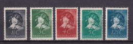 175 PAYS BAS 1937 - Y&T 299/303 - Tableau Frans Hals - Neuf ** (MNH) Sans Charniere - Neufs