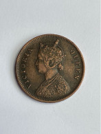 1862 British India 1/4 Anna, VF Very Fine - India