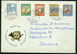 Br Switzerland, Geneve 1967 Special Cover > Denmark (Pro Patria MiNr 853-857) #bel-1047 - Storia Postale