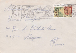 ESPAGNE -1975--lettre VILLARREAL  Pour MIREPOIX-09 (France) ...timbre Seul Sur Lettre , Beau Cachet - Covers & Documents
