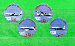 Ecuador **- 2013 - TAME  AIRLINES La AERO Linea Del ECUADOR. 4 VALORI. MNH ** SENZA GOMMA - Equateur