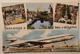 AVION CARAVELLE Au Décollage - TOULOUSE - Capitole / Garonne / Allées François Verdier - 1946-....: Moderne