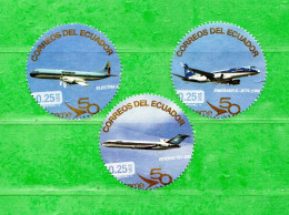 Ecuador **- 2013 - TAME  AIRLINES La AERO Linea Del ECUADOR. 4 VALORI. MNH ** SENZA GOMMA - Equateur