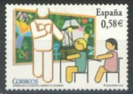 SPAIN, 2007, TRIBUTE TO THE TEACHER STAMP, MNG (*). - Unused Stamps