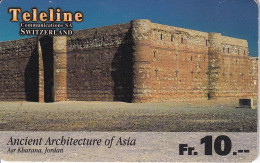 Nº 798 TARJETA DE SUIZA DE TELELINE DE ARQUITECTURA DE ASIA - Zwitserland