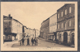 CPA  VERDUN SUR GARONNE  Rue Sahuc - Verdun Sur Garonne