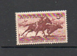 AUSTRALIA - 1959- STOCKMAN 5/-  MINT HINGED PREVIOUSLY -VERY FINE   - Ongebruikt