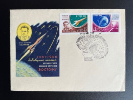 RUSSIA USSR 1962 SPECIAL COVER TITOV VOSTOK 2 SOVJET UNIE CCCP SOVIET UNION SPACE - Cartas & Documentos